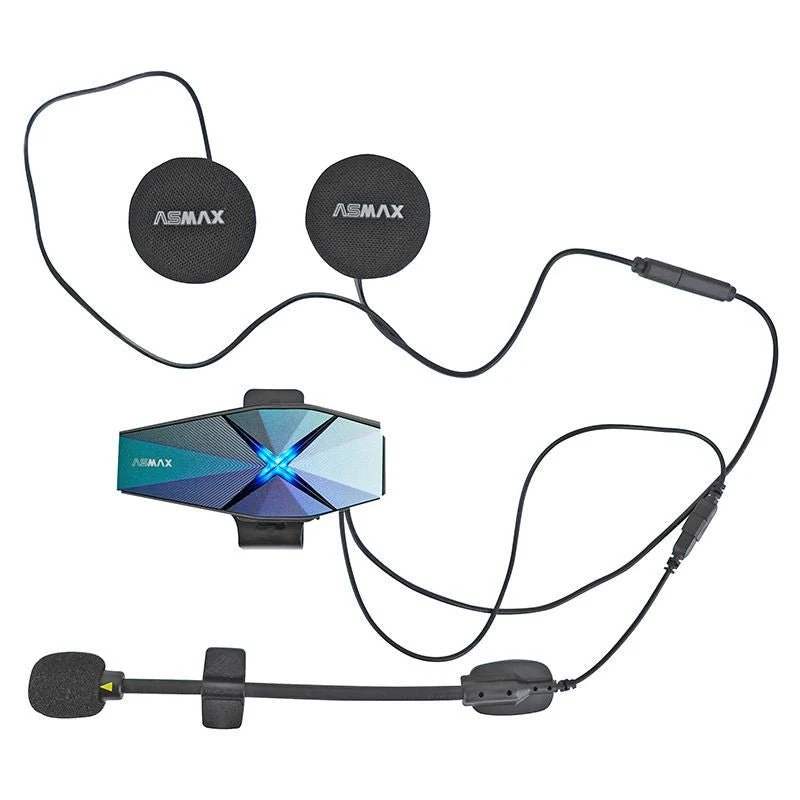 Intercom Moto ASMAX F1 Pro – 10 Pilotes, 15 km, Son HD