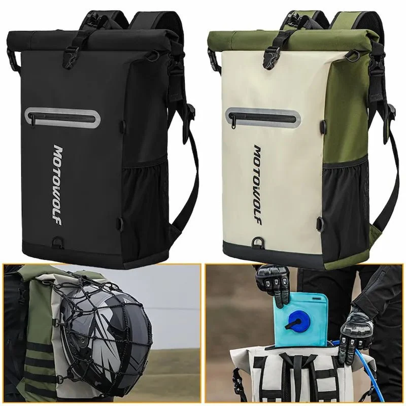 Sac à Dos Étanche + Poche Hydratation 2 L | HydraRide ™ 25 L
