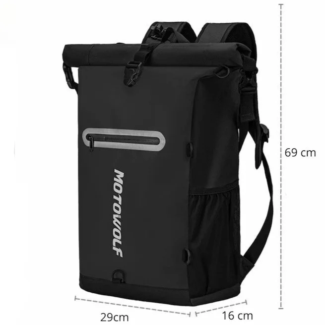 Sac à Dos Étanche + Poche Hydratation 2 L | HydraRide ™ 25 L