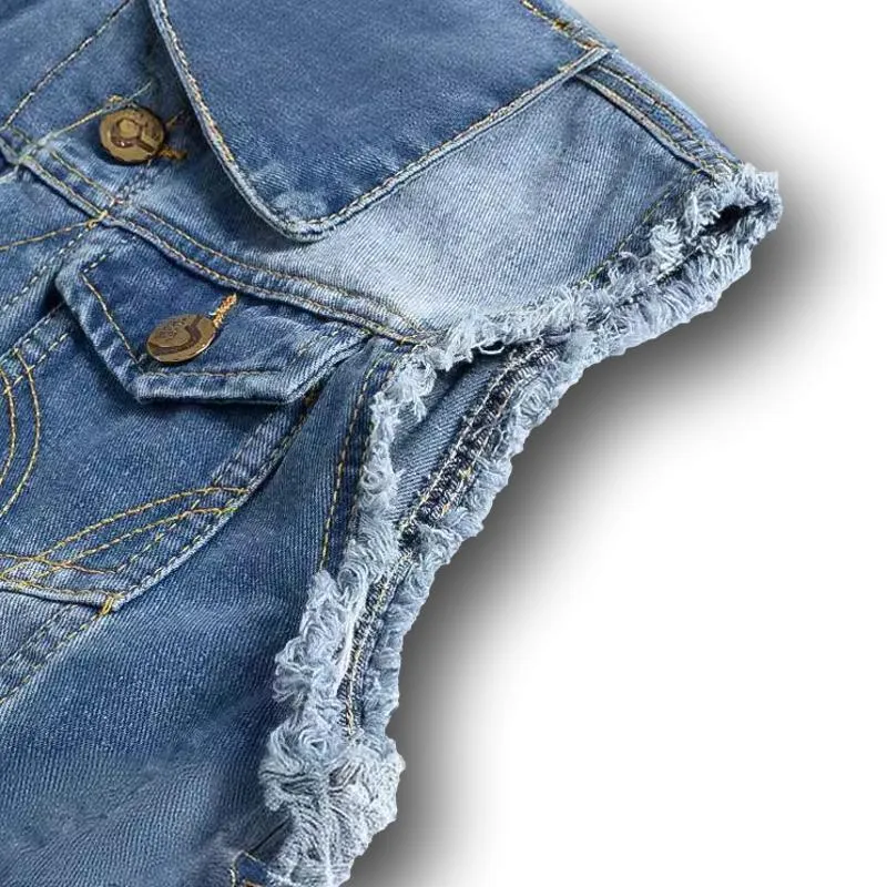 Veste jeans sans manche homme – Light West™