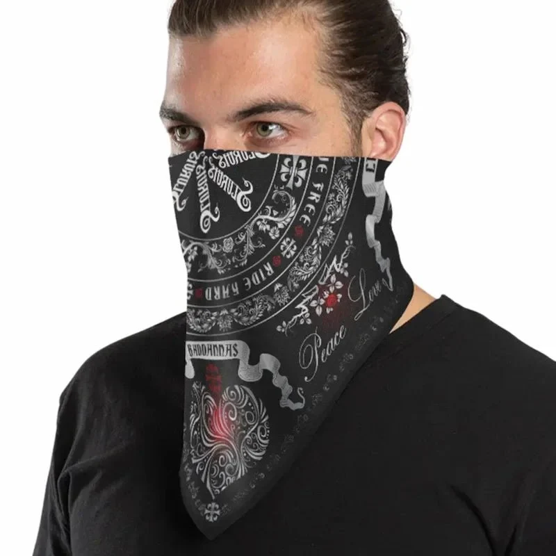 Bandana moto - Ride Free Peace and Love