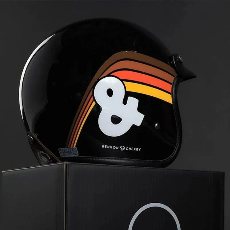 Casque Jet Vintage Benson & Cherry x Mârkö