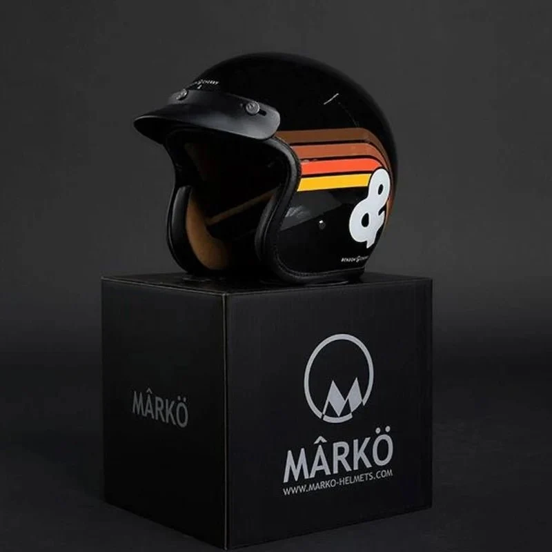 Casque Jet Vintage Benson & Cherry x Mârkö