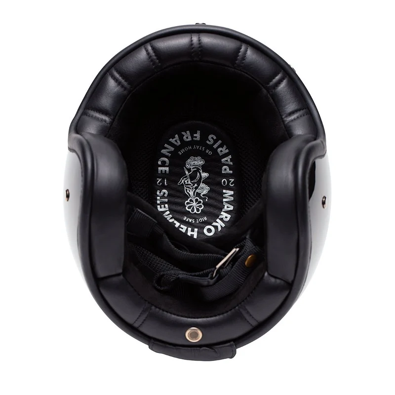 Casque Jet Vintage THE CLASSIC – Triple Black | Marko