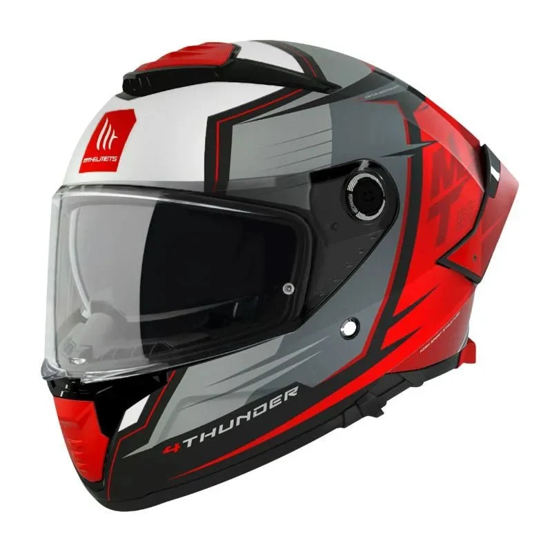 Casque moto integral | MT THUNDER 4 SV PENTAL | GRIS/ROUGE