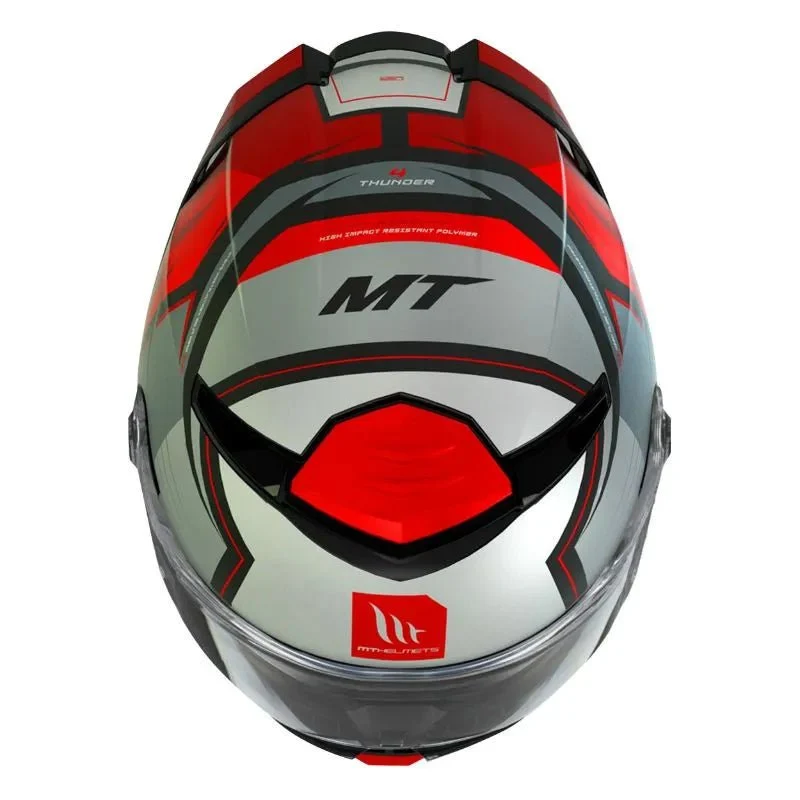 Casque moto integral | MT THUNDER 4 SV PENTAL | GRIS/ROUGE