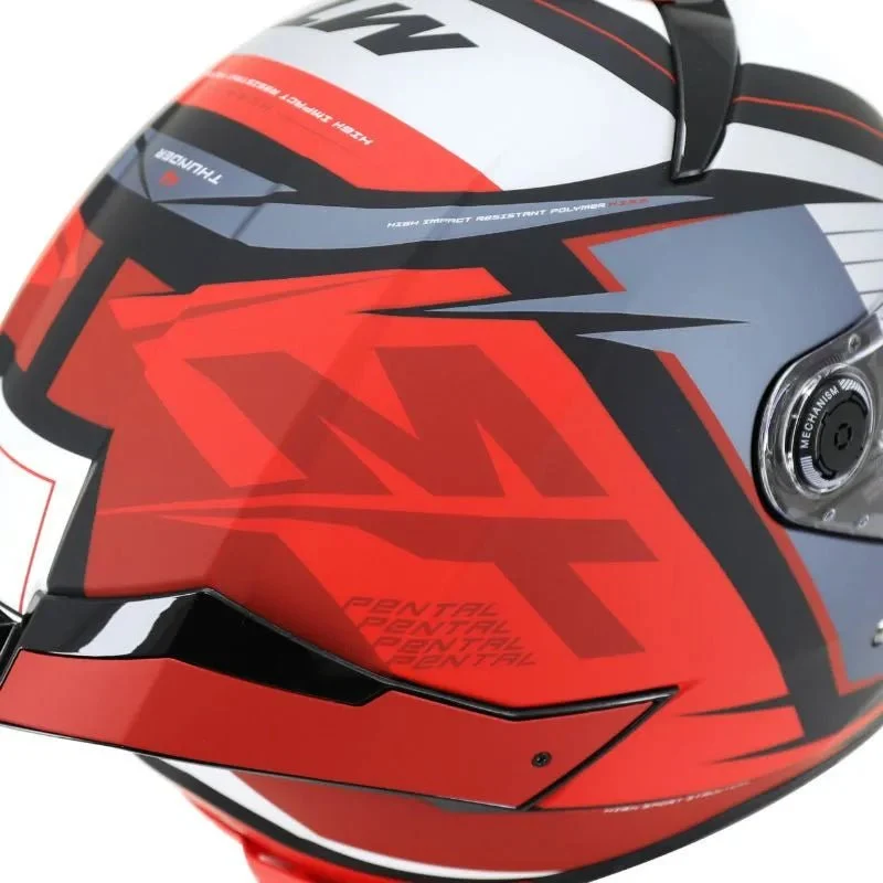 Casque moto integral | MT THUNDER 4 SV PENTAL | GRIS/ROUGE