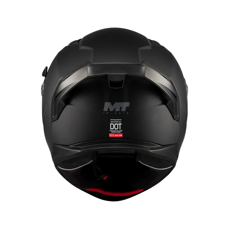 Casque moto integral | MT BRAKER SV A12 | Noir MAT