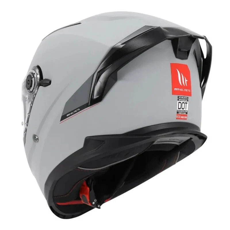 Casque moto integral | MT BRAKER SV A12 | GRIS NARDO MAT