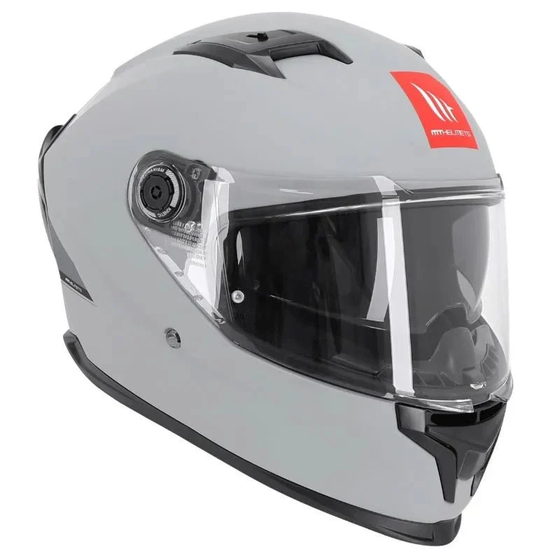 Casque moto integral | MT BRAKER SV A12 | GRIS NARDO MAT