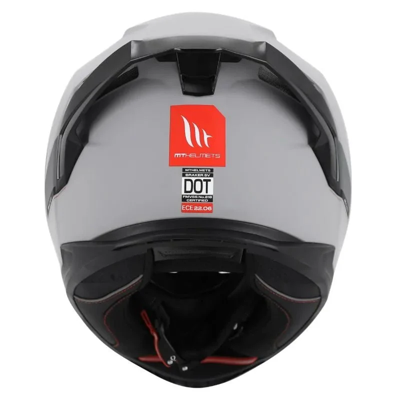 Casque moto integral | MT BRAKER SV A12 | GRIS NARDO MAT