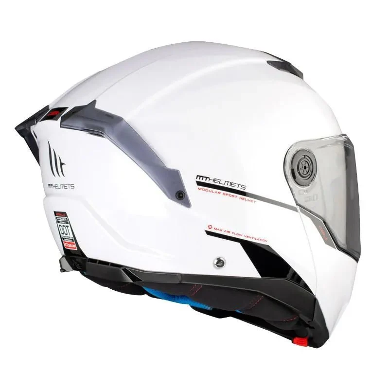 Casque modulable moto ATOM 2 SV Bast - BLANC BRILLANT
