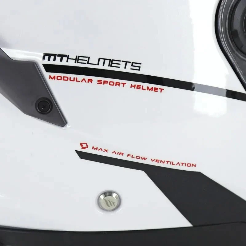 Casque modulable moto ATOM 2 SV Bast - BLANC BRILLANT