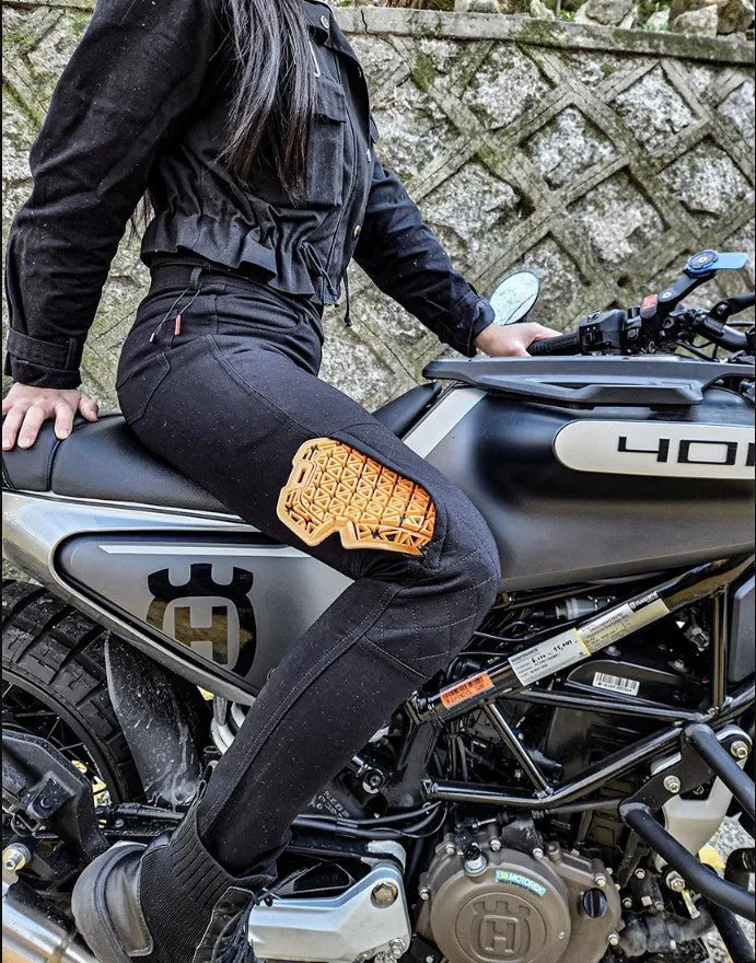 Pantalon Moto Femme KEVLAR | Taille Haute - VRODE™