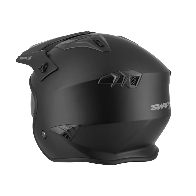 Casque Jet Trial/Quad - Swaps TROOPER Noir Mat | SOLDES