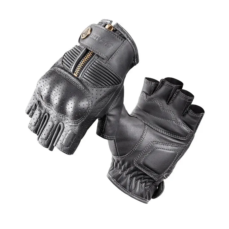 Mitaine moto cuir