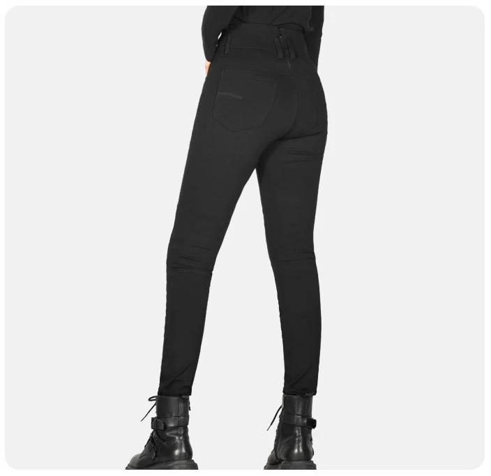 Pantalon Moto Femme Taille Haute Style Leggings | Kevlar + protection Niveaux 2