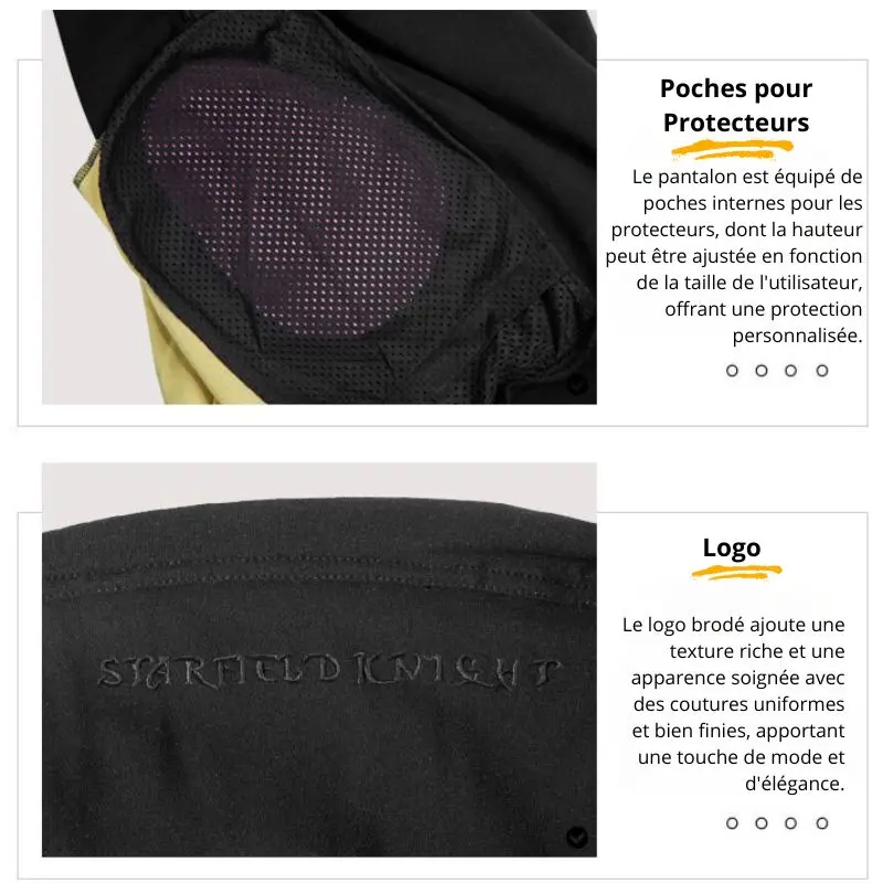 Pantalon Moto Femme Taille Haute Style Leggings | Kevlar + protection Niveaux 2