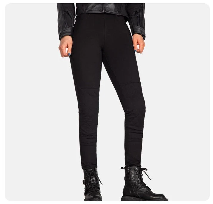 Pantalon Moto Femme Taille Haute Style Leggings | Kevlar + protection Niveaux 2