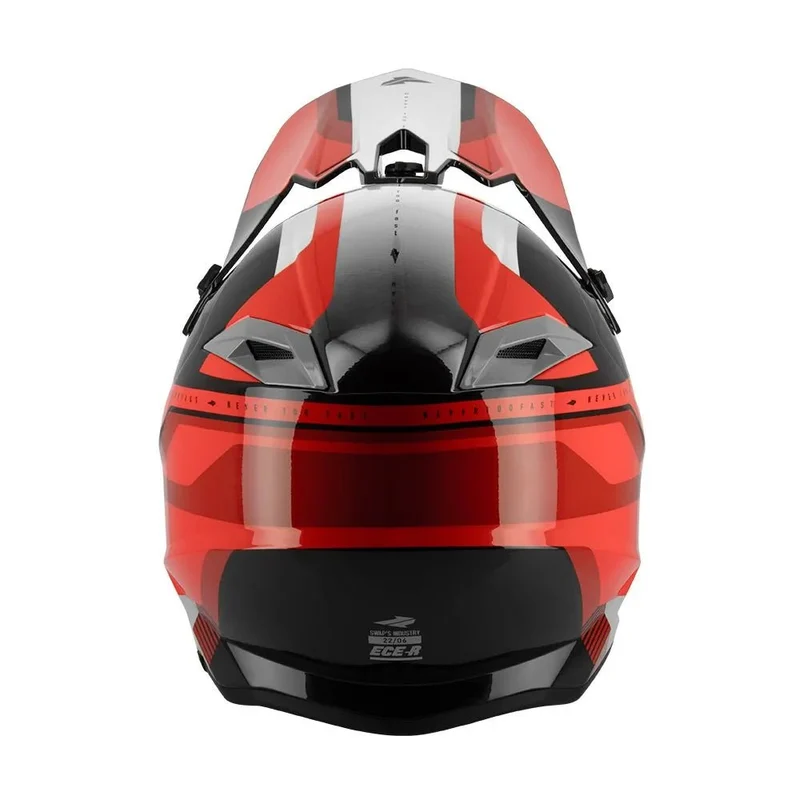 Casque moto cross homologuée - Rouge SWAPS S849