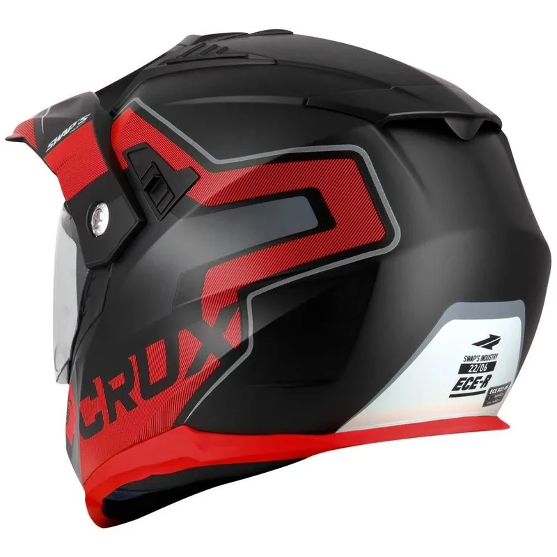 Casque moto cross/enduro + visiere - CRUX™