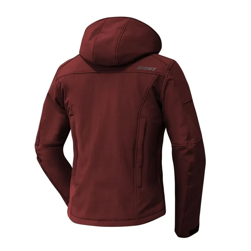 Blouson moto femme - Spring Rouge Bordeaux