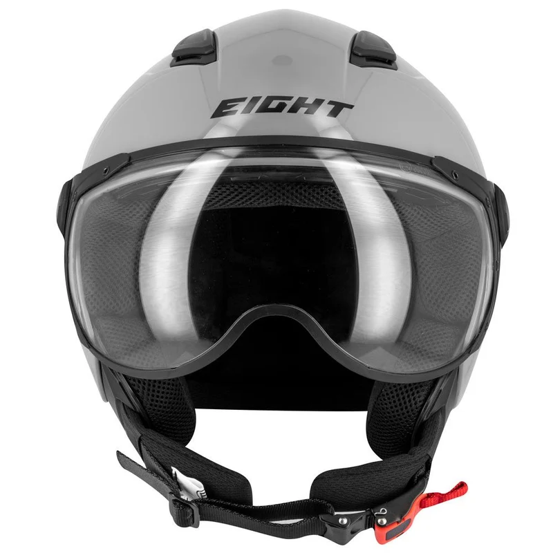 Casque aviateur JET moto - Gris S779 LEOV