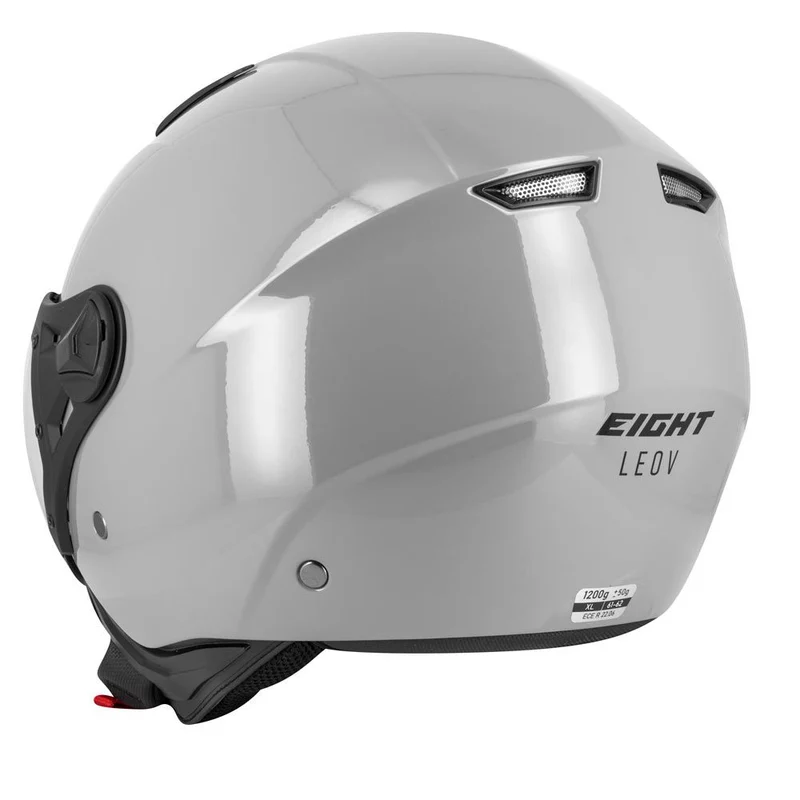 Casque aviateur JET moto - Gris S779 LEOV