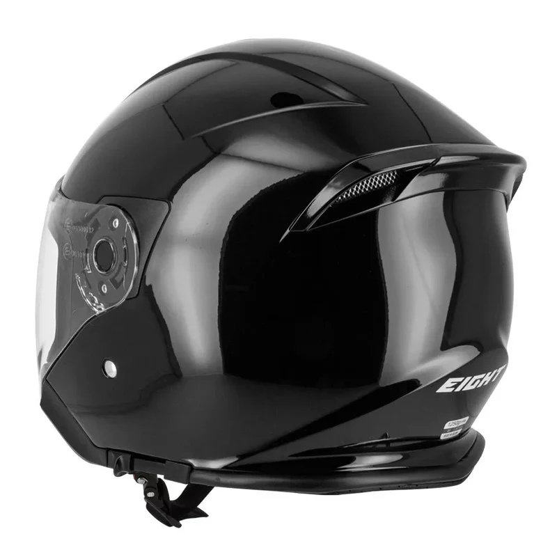 Casque jet Noir mat / Brillant - S771