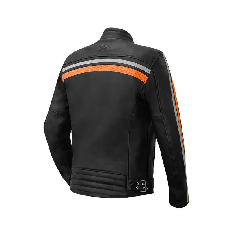 Blouson cuir vintage moto - Homme