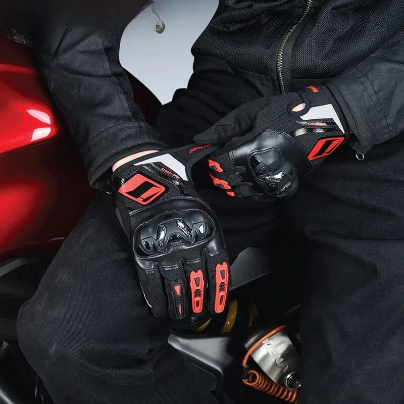 Gants Moto mi-saison CE Fibre Carbone | StormGrip