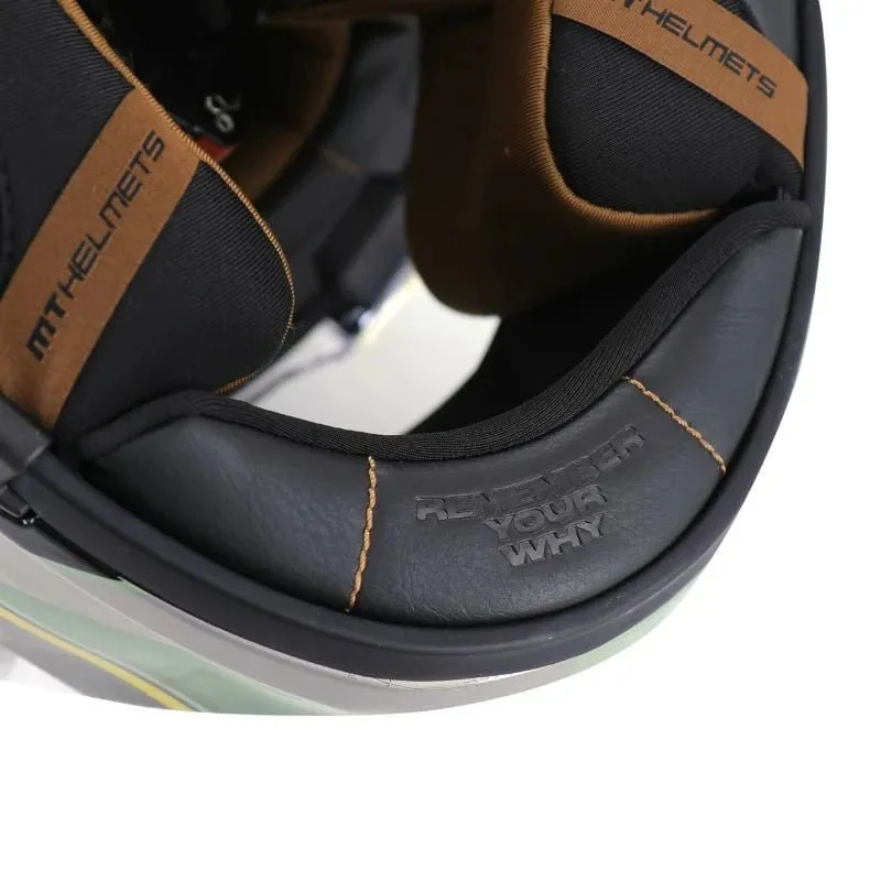 Casque moto Intégral vintage | MT JARAMA BLANC NACRE