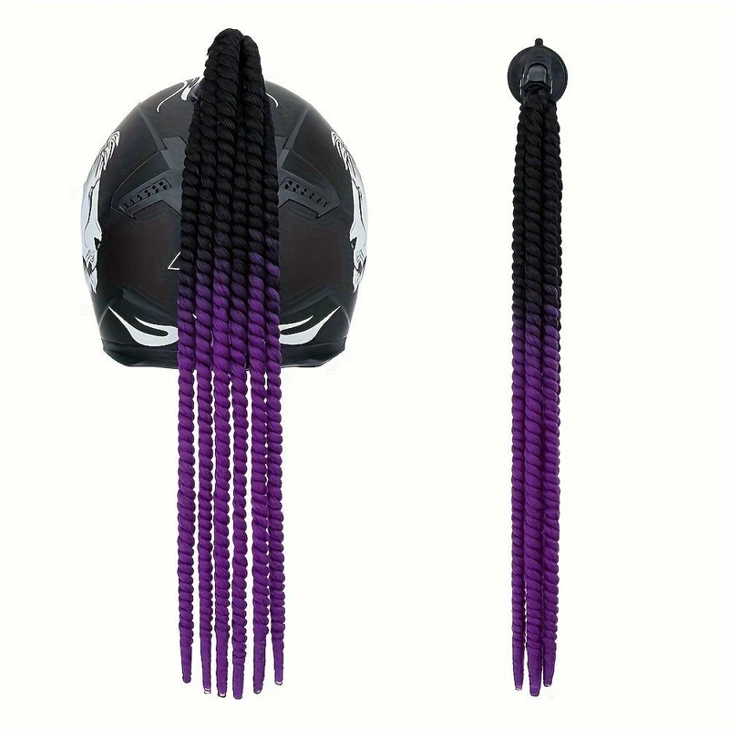 Tresse casque moto femme