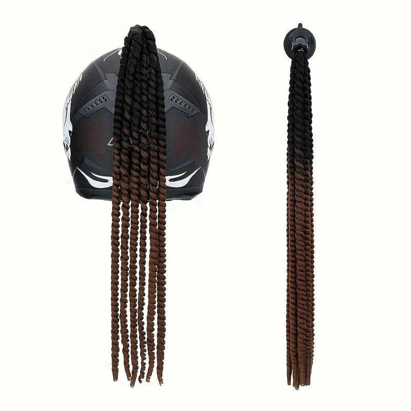 Tresse casque moto femme