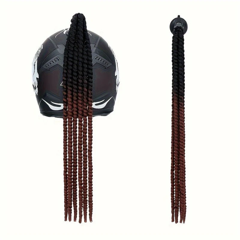 Tresse casque moto femme