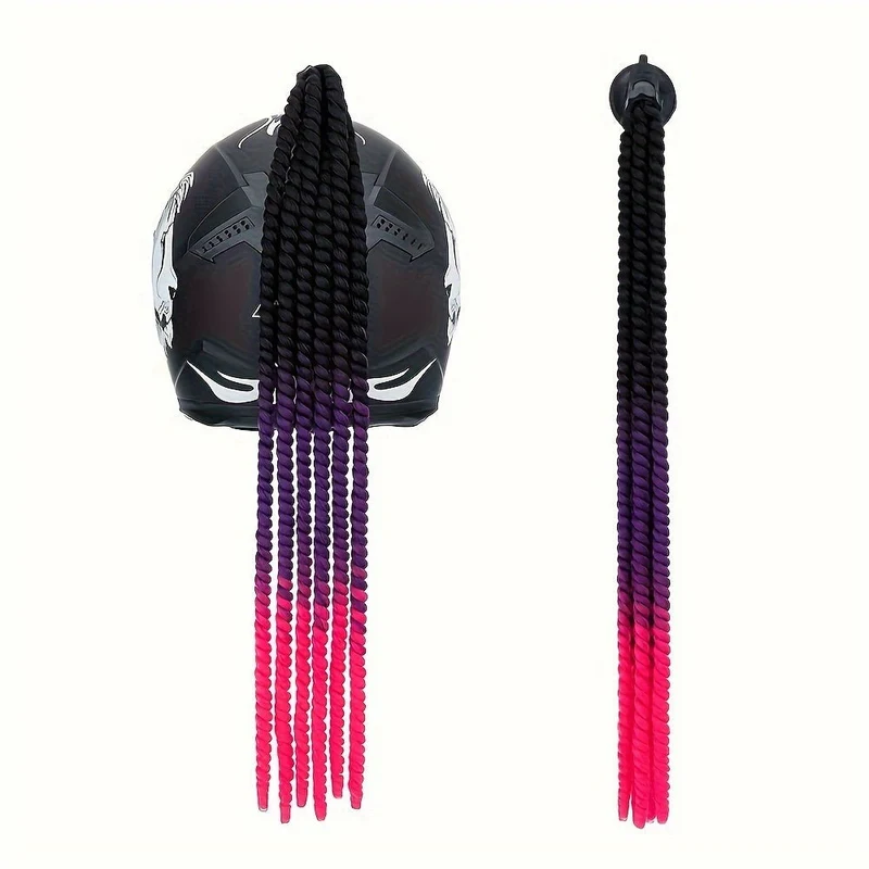 Tresse casque moto femme