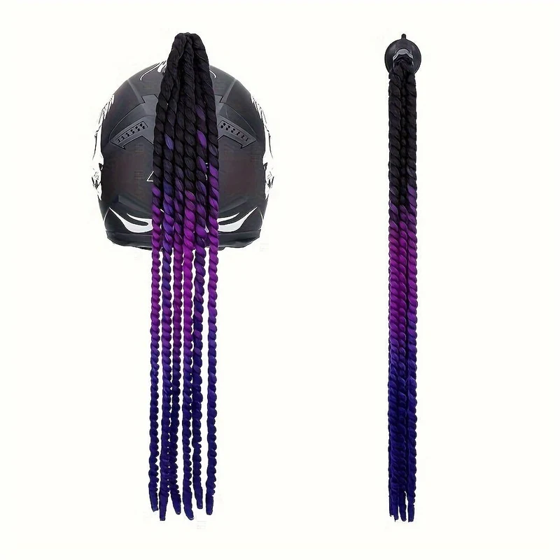 Tresse casque moto femme