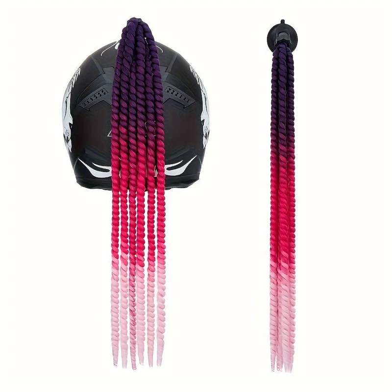Tresse casque moto femme