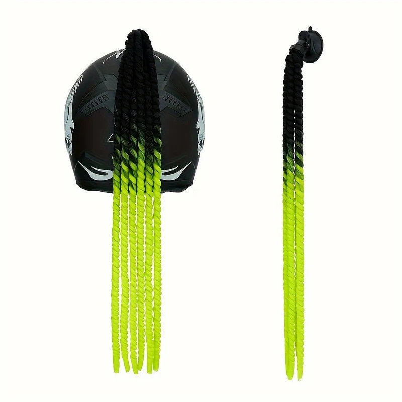 Tresse casque moto femme