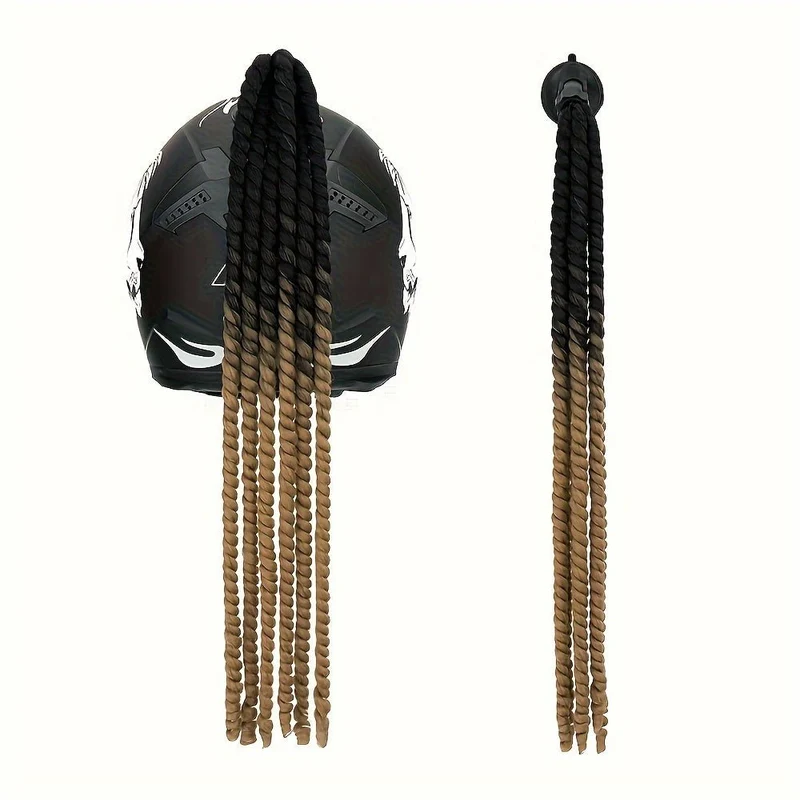 Tresse casque moto femme
