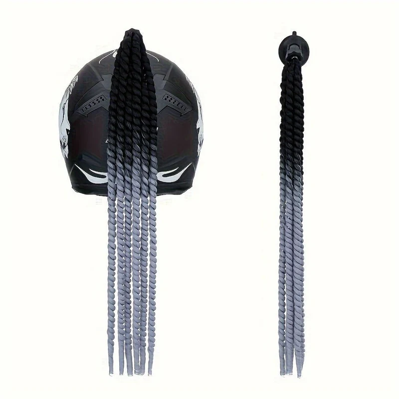 Tresse casque moto femme