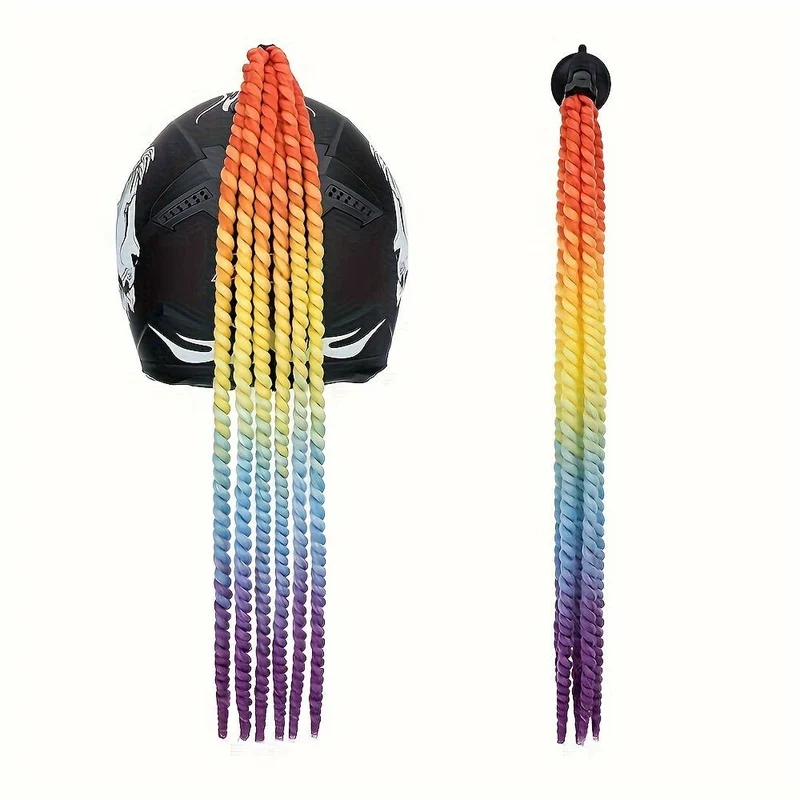 Tresse casque moto femme