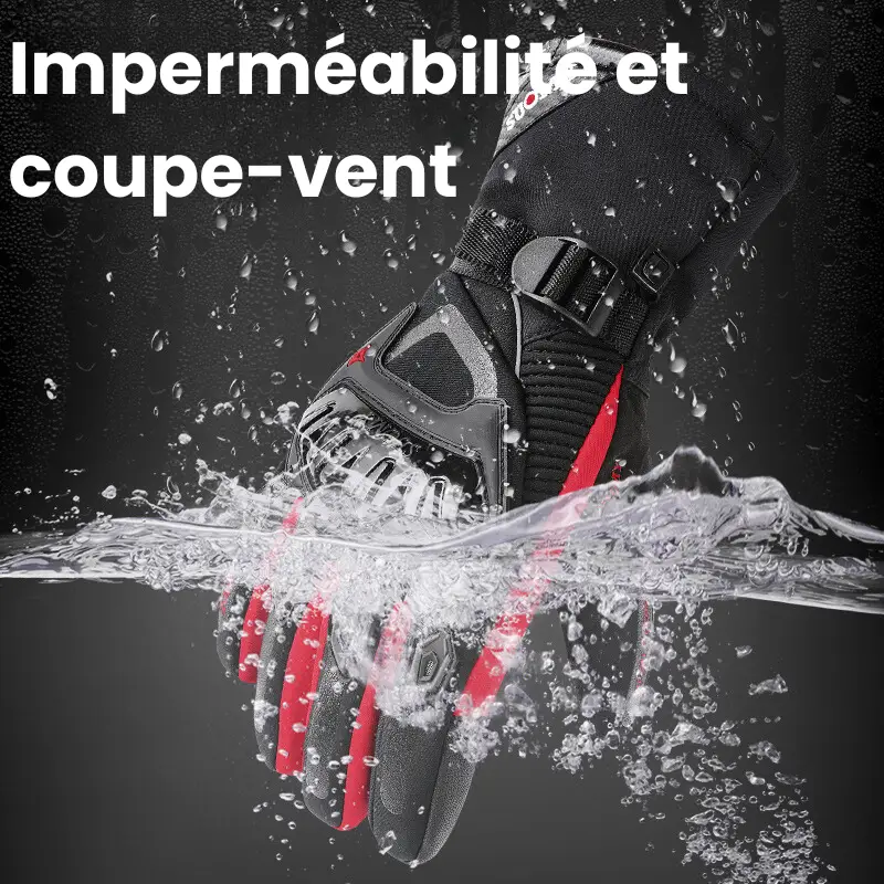 Gants Moto Hiver 100% Imperméables Femme