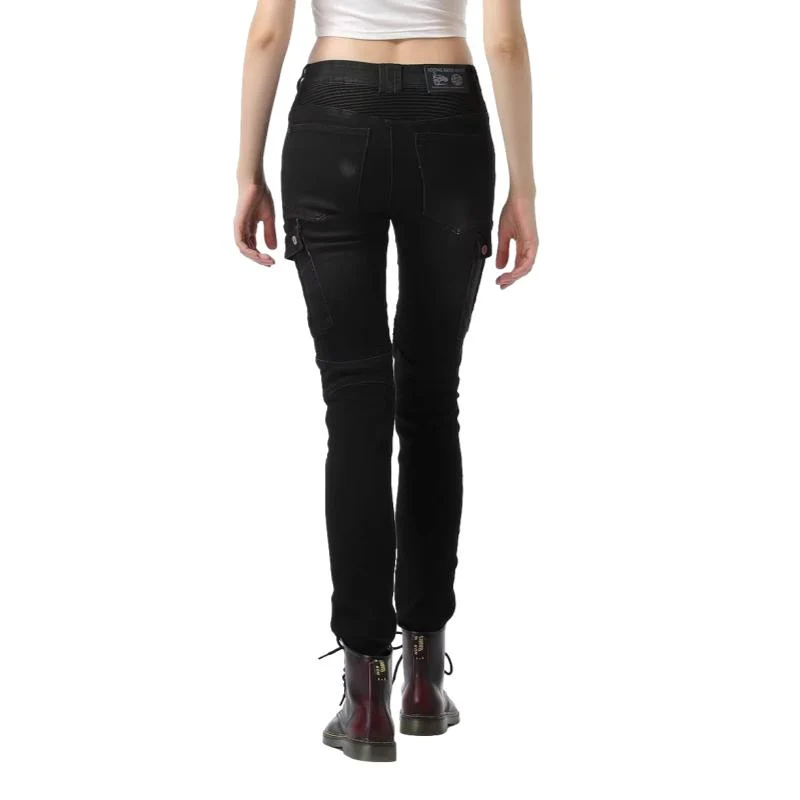 Pantalon jean moto femme - Bella Denim™Noir