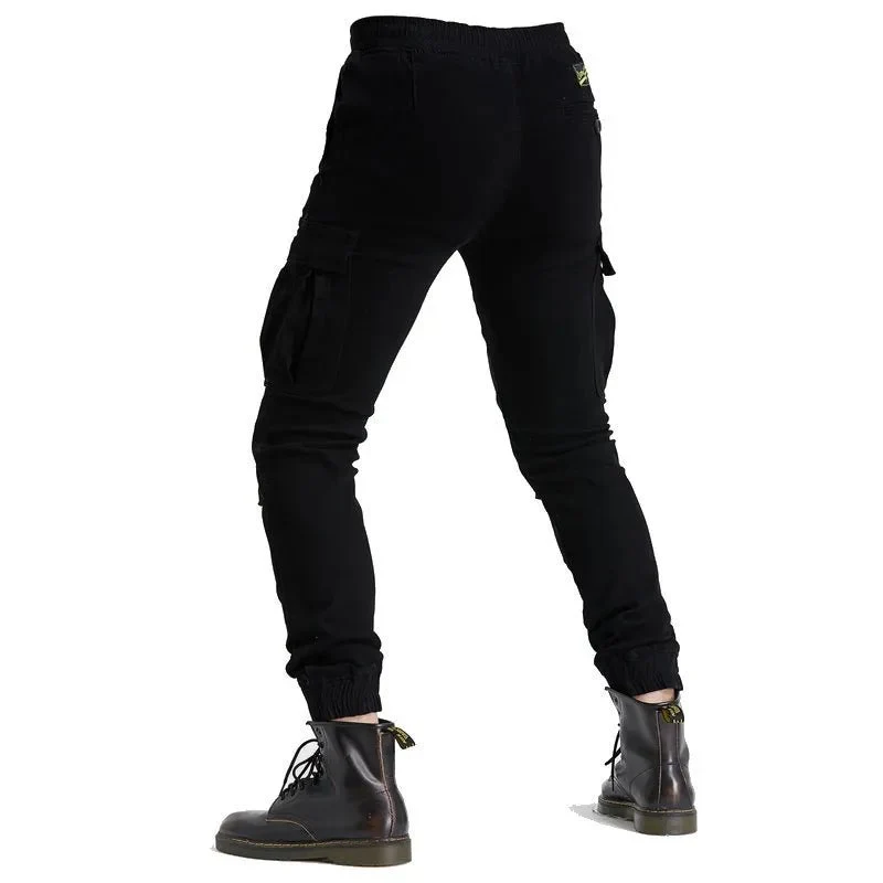 Pantalon moto cargo homme - Noir | UrbanGear™