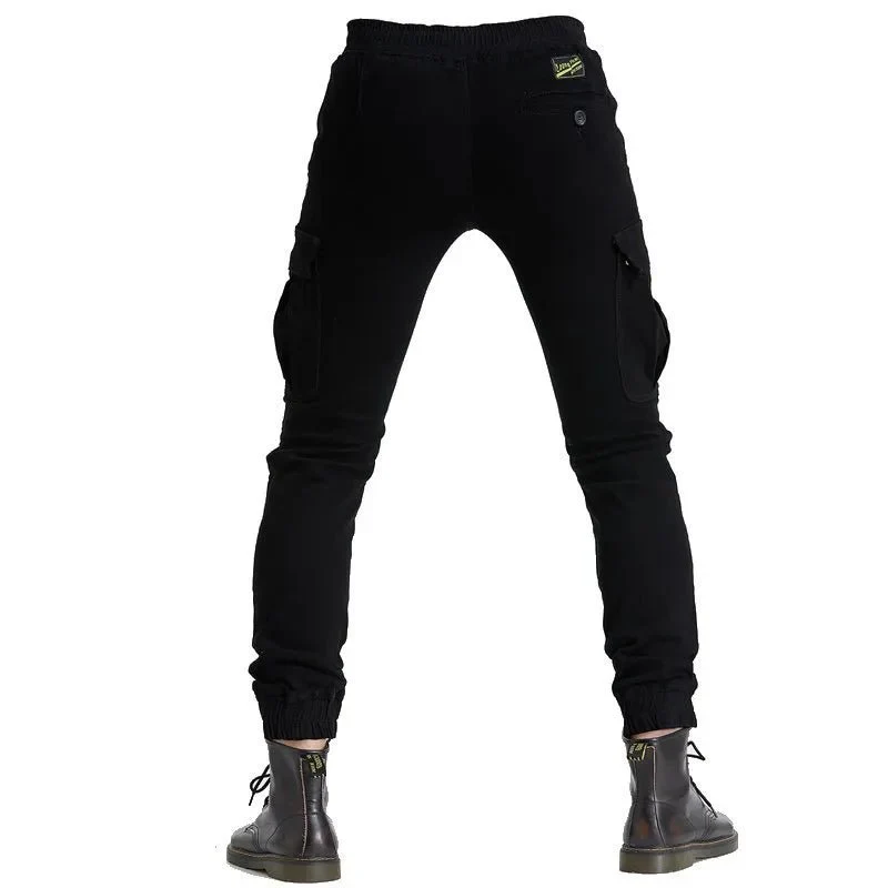 Pantalon moto cargo homme - Noir | UrbanGear™