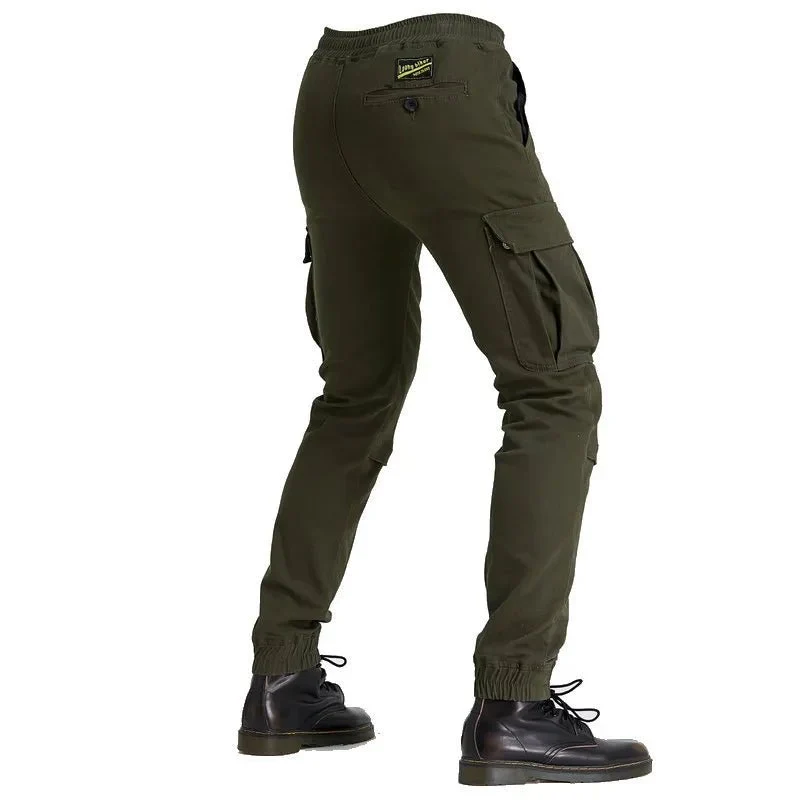 Pantalon cargo moto avec protection - Kaki | UrbanGear™
