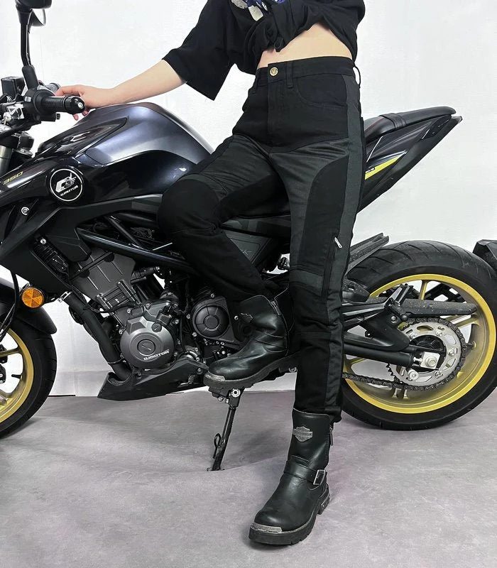 Pantalon moto femme été - VELOZA™