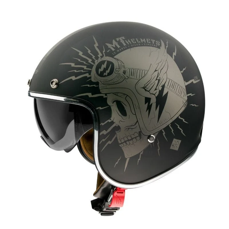 Casque Jet moto vintage Harley - DILER | Homologation : ECE 22.06