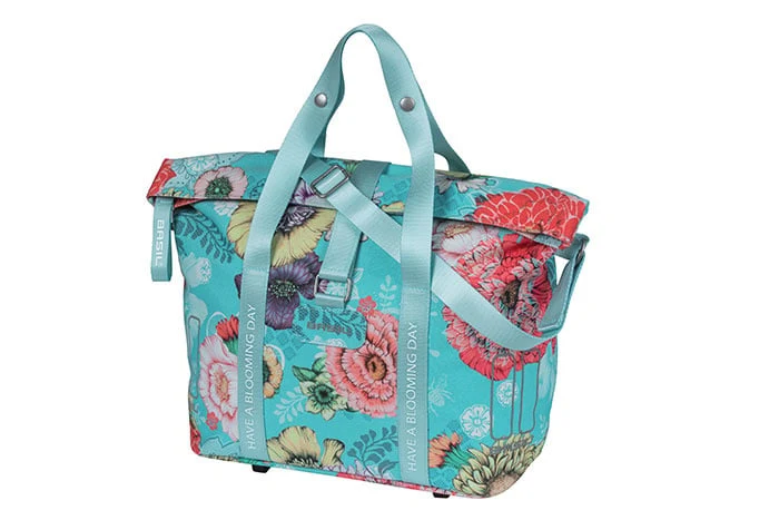 Basil Bloom Field - bicycle handbag MIK - 8-11 liter - front/rear - blue